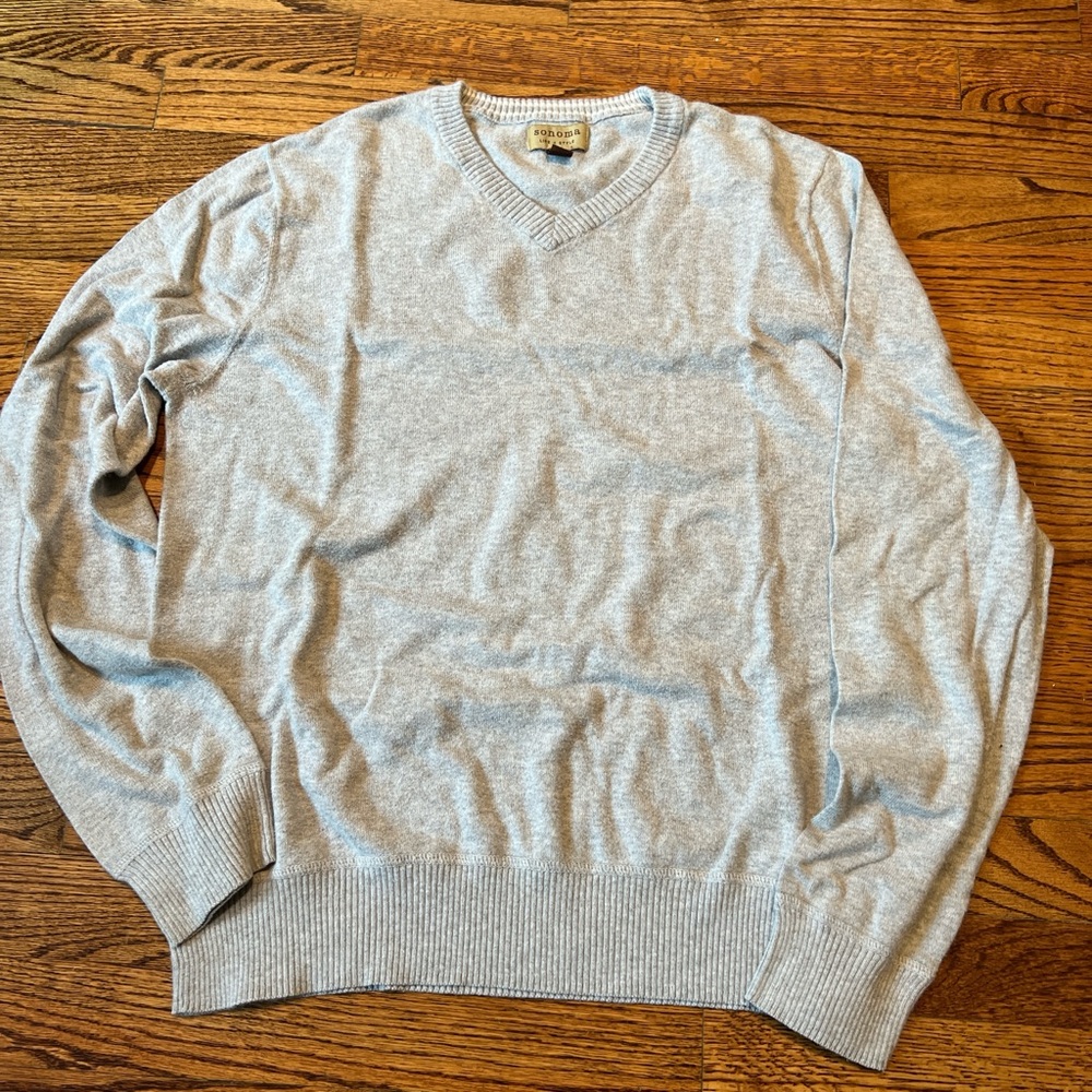 medium light gray sonoma sweater